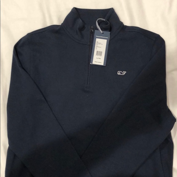 Vineyard Vines Other - Vineyard Vines Jersey Navy 1/4 Zip top